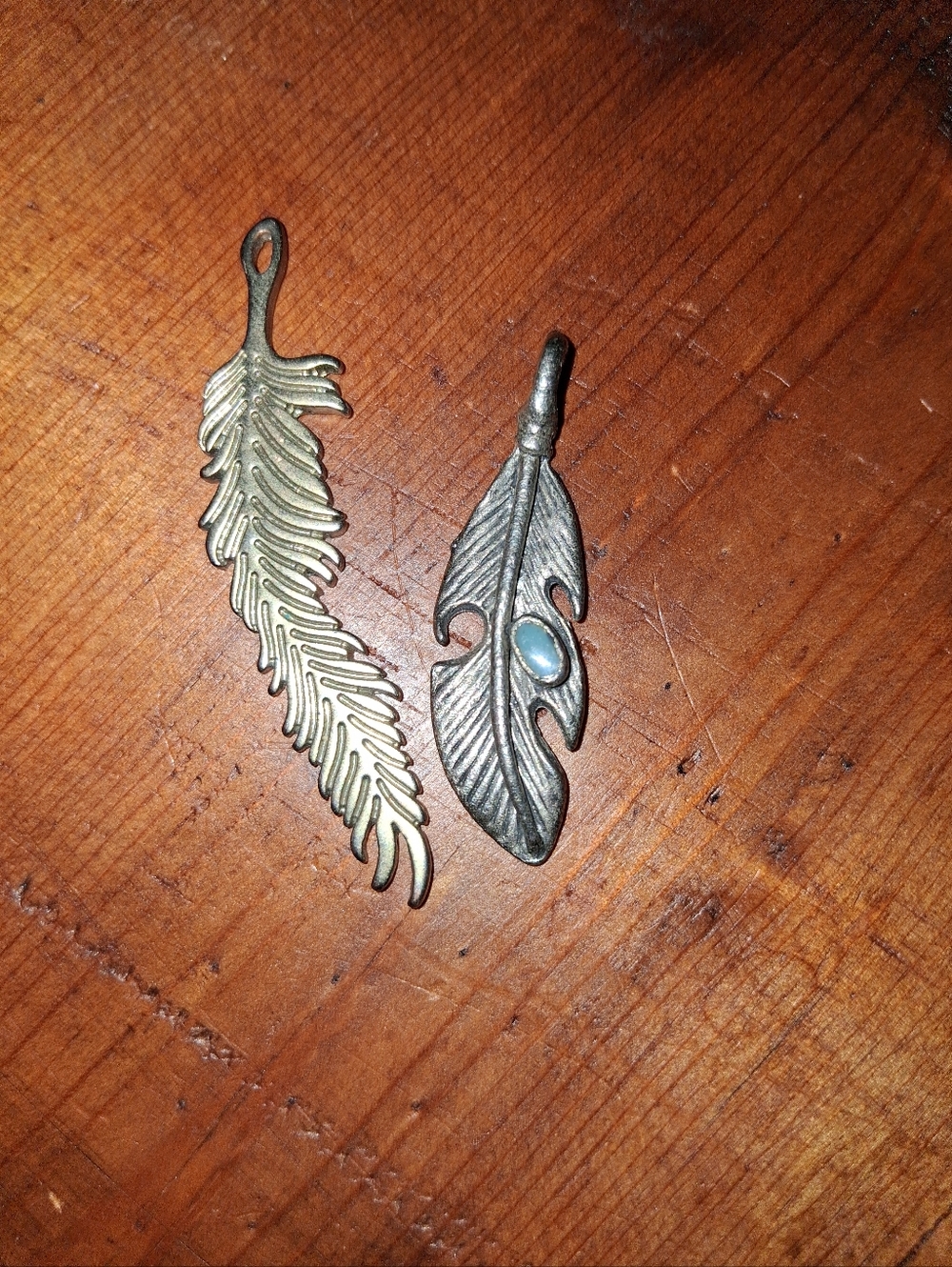 Two Feather Pendants